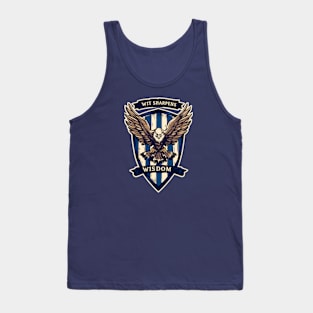 Wit Sharpens Wisdom - Eagle - Shield - Fantasy Tank Top